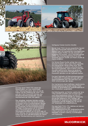 4WD traktori McCormick T 100 Max Synchro