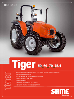 4WD traktori SAME Tiger 75