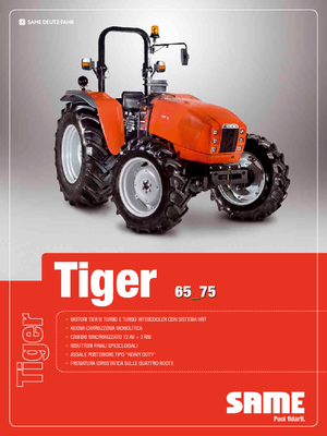 4WD traktori SAME Tiger 75