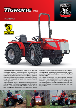 4WD traktori Carraro Tigrone 5800