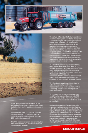 4WD traktori McCormick TTX 230 E