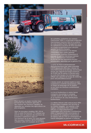 4WD traktori McCormick TTX 230 E