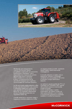 4WD traktori McCormick XTX 145 E-Plus