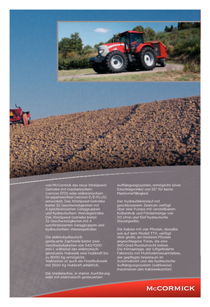 4WD traktori McCormick XTX 185 E-Plus