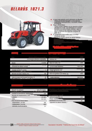 4WD traktori Belarus 1021.3