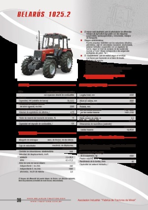 4WD traktori Belarus 1025.2