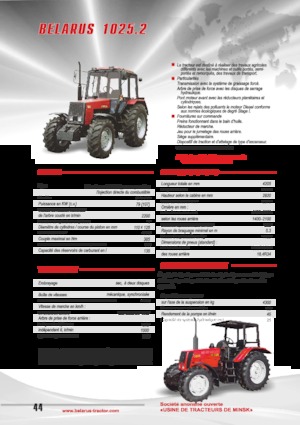 4WD traktori Belarus 1025.2