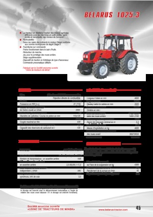 4WD traktori Belarus 1025.3