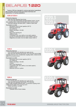 4WD traktori Belarus 1220.3