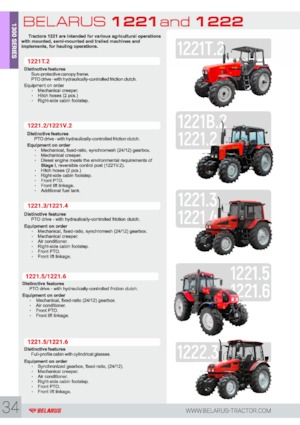 4WD traktori Belarus 1221.4