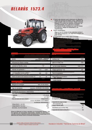 4WD traktori Belarus 1523.4