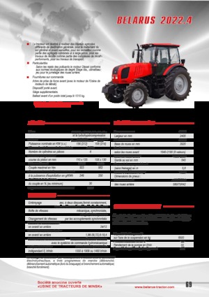 4WD traktori Belarus 2022.4