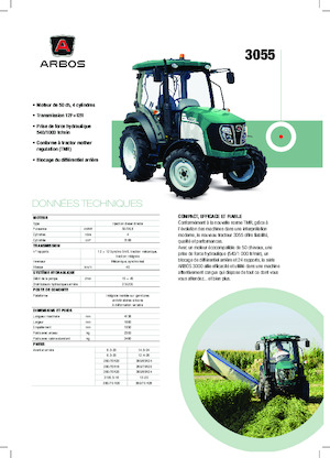 4WD traktori Arbos 3055