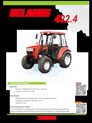 4WD traktori Belarus 422.4