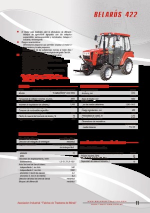 4WD traktori Belarus 422