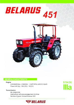 4WD traktori Belarus 451