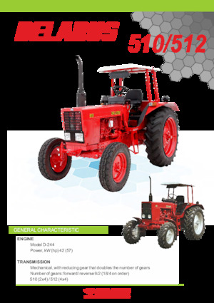 4WD traktori Belarus 512