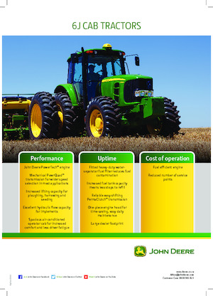 4WD traktori John Deere 6150J