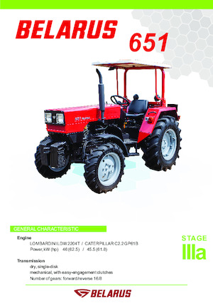 4WD traktori Belarus 651