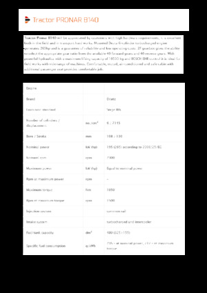 4WD traktori Pronar 8140