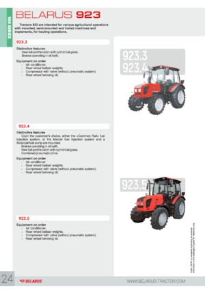 4WD traktori Belarus 923.3
