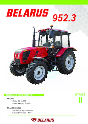 4WD traktori Belarus 952.3