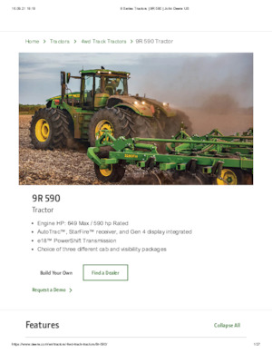 4WD traktori John Deere 9R 590