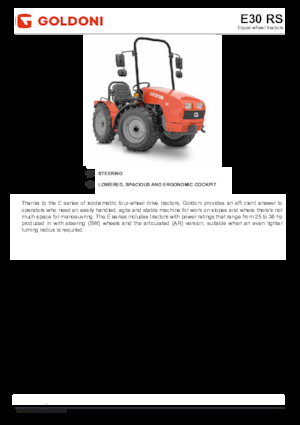 4WD traktori Goldoni E 30 RS 