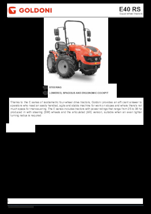 4WD traktori Goldoni E 40 RS 
