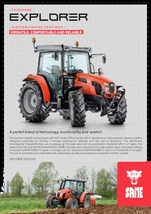 4WD traktori SAME Explorer 110