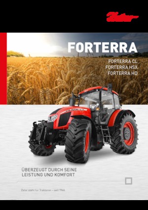 4WD traktori Zetor Forterra 140 HD