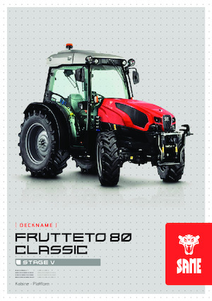 4WD traktori SAME Frutteto V 80 Classic 