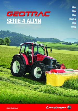 4WD traktori Lindner Geotrac 84 ep pro
