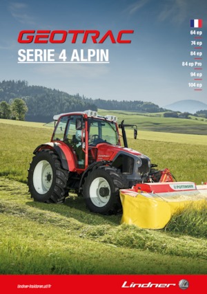 4WD traktori Lindner Geotrac 84 ep pro
