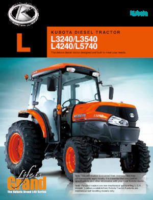 4WD traktori Kubota L4240HST