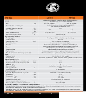 4WD traktori Kubota M 7060