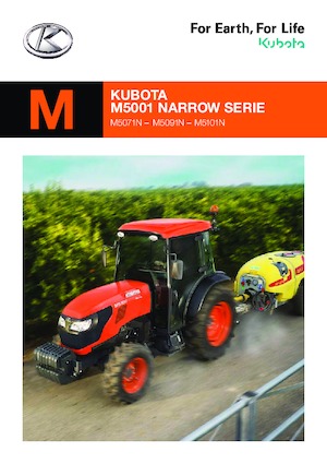 4WD traktori Kubota M5091N
