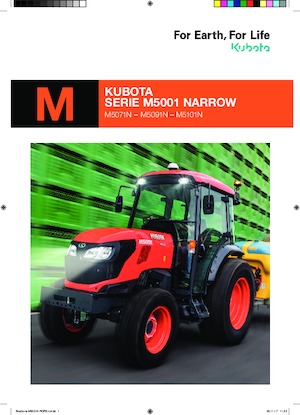 4WD traktori Kubota M5091N