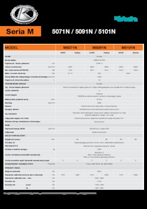 4WD traktori Kubota M5101N