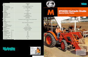 4WD traktori Kubota M7040SUHD