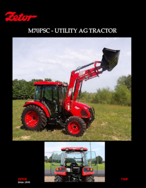 4WD traktori Zetor M70PSC