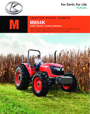 4WD traktori Kubota M854K