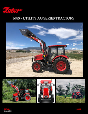 4WD traktori Zetor M85PSC HD