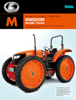 4WD traktori Kubota M96SHDM