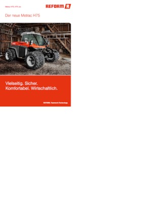 4WD traktori Reform Werke Metrac H 75 pro