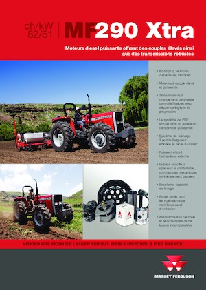 4WD traktori Massey Ferguson MF 290 Xtra
