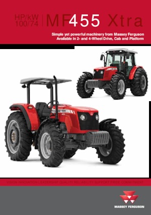 4WD traktori Massey Ferguson MF 455 Xtra