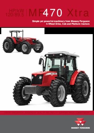 4WD traktori Massey Ferguson MF 470 Xtra