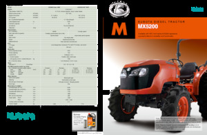4WD traktori Kubota MX5200