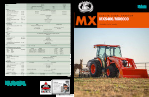 4WD traktori Kubota MX5400